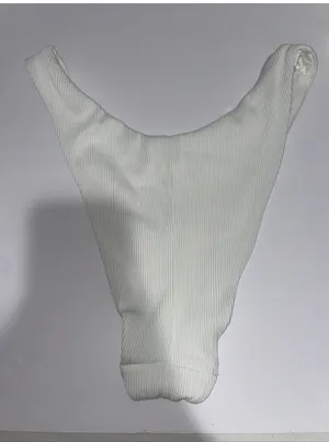 Aerie Bikini Bottom High-Cut Cheeky white thumbnail 2