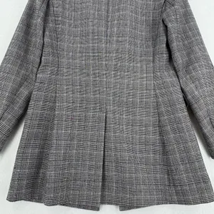 Saylor by Free People Plaid Blazer Women S Glen Check Longline Tailored Jacket thumbnail 3