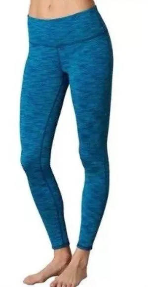 Prana Caraway Tight Leggings Womens Small Indigo Blue Stretch Performance Fleece thumbnail 1
