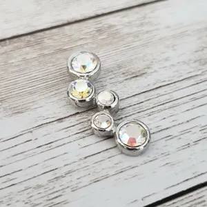 Geometric Iridescent Gem Pendant (No Chain Included) thumbnail 2