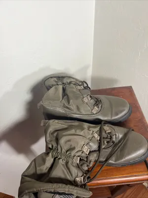 Coach Combat Boots Lace Up Size 5.5 Sage Green thumbnail 4