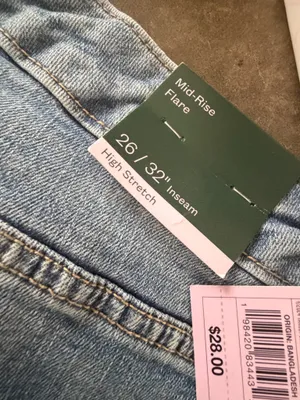 Women's Mid-Rise Flare Curvy Jeans - Wild Fable™ Light Wash 26 / 32 thumbnail 7