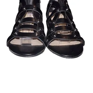 Marc Fisher Womens Lusa Caged City Sandals Black Ankle Strap‎ Size 6M EUC thumbnail 3