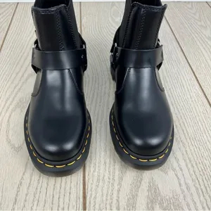 Dr. Marten's Wincox Smooth Leather Buckle Boots EU 37/L 6/M 5 Black $180 thumbnail 5
