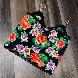 Vs pink floral slip vintage thumbnail 1