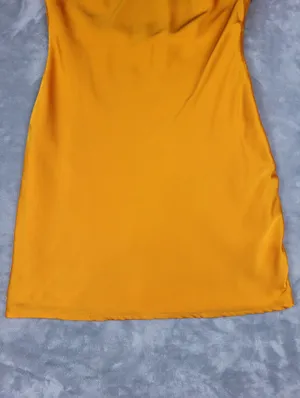 Riley Hubatka x Peppermayo Orange Satin One Shoulder Mini Dress Size US 8 thumbnail 5