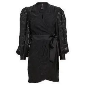 Jonathan Simkhai Chiffon Fil Coupe‎ Coup Wrap MINI Dress Size XS thumbnail 2