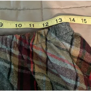 Source Unknown Vintage 60s 70s Wool Plaid Midi Skirt Pleated Preppy Fall Earth Tones Size 32 thumbnail 13