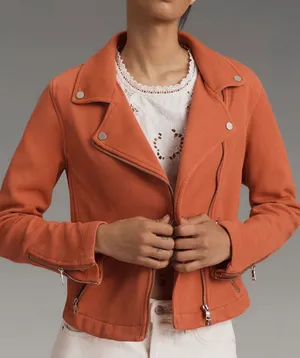 Anthropologie The Sage Knit Moto Jacket, Size S thumbnail 1