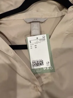 H&M Button-Up Blouse Long Sleeve thumbnail 3