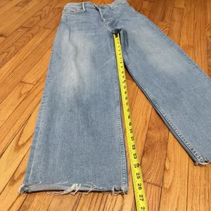 Mother High Waisted Spinner Ankle Fray Jeans In The Blink of an Eye Size 26‎ thumbnail 10