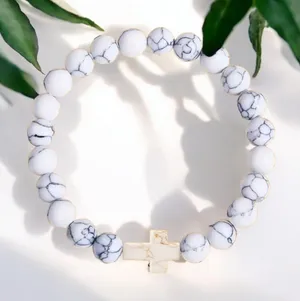 Faith-Inspired Beads Stone Style Frienship Bracelet Perfect Religious‎ Gift thumbnail 1