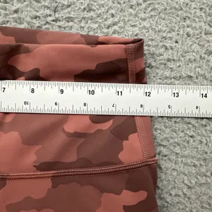 Lululemon Wunder Train High Rise Shorts 8" Pink Camo Biker Athletic Women's 6 thumbnail 7