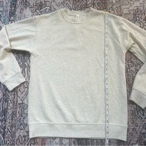 Lululemon Athletica All Yours Crew Bubble Dot Heather Core Grey Cream Size 6 thumbnail 14