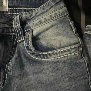 Los Angeles Apparel Embellished Blue Denim‎ Jeans thumbnail 9