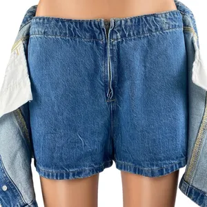 Free People We The Free Blue High Rise Distressed Mini Denim Jean Skirt Size 28 thumbnail 4
