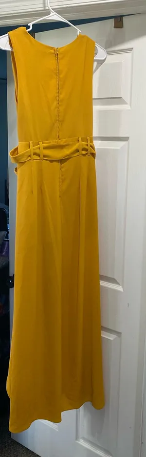 Premiere Yellow Jumpsuit Wide-Leg thumbnail 3