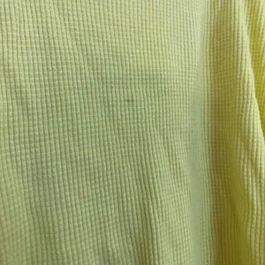 FREE PEOPLE Microphone Drop-Shoulder Cotton Thermal Top in Lemon Grass X-Small thumbnail 8
