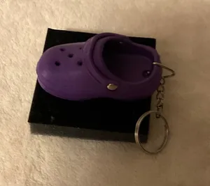 Purple Mini Clog Keychain – Cute Shoe Key & Bag Accessory thumbnail 1
