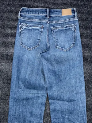 Buckle Black Fit 53 Wide Leg Stretch Jean 25x32 Mid Rise Distressed BBW1591R EUC thumbnail 4