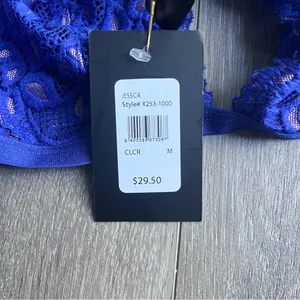 Frederick’s of Hollywood Blue Lace Bralette Medium New thumbnail 4