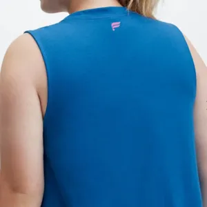 Fabletics Cropped Feel Good...Mantra Muscle Tank Electric Blue size 3X NEW thumbnail 5