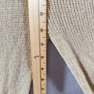 430 | Nasty Gal Cream Knit‎ Wide Leg Pants Cozy Lounge Sweater Pants Medium thumbnail 5