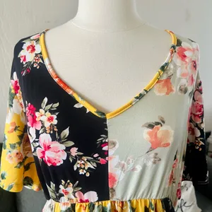 Floral Patchwork Haptics By Holly Harper Dress Multiple Size 2X thumbnail 2