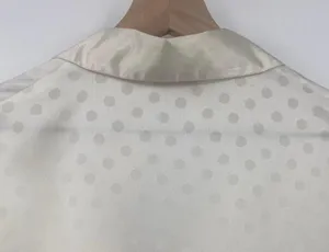 Vintage 90s Victorias Secret Gold Label 2 Piece Pajama Set Ivory Polka Dot NEW M thumbnail 5