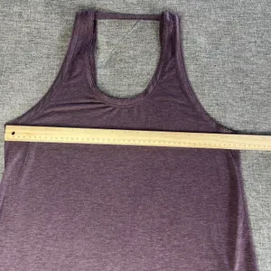 Lululemon‎ Tied To It Tank Black Cherry Heathered Open Back Yoga Top thumbnail 5