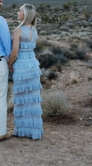 Blue maxi dress thumbnail 2