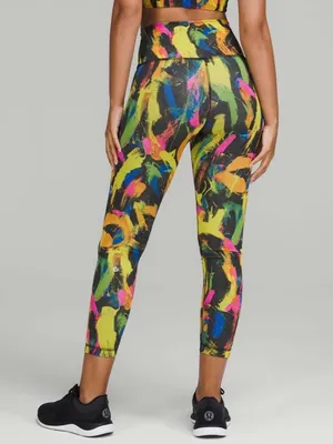 lululemon Wunder Train High-Rise Tight 25" - Undertone Black Multi - Size 12 thumbnail 2