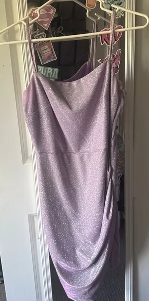 Honey and Rosie Purple Hoco Dress thumbnail 1
