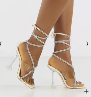 MOVING SALE NIB Public Desire Kim rhinestone heel - NEW thumbnail 1