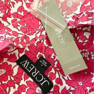 J. Crew Floral Popover Blouse Blushing Meadow Sz S NWT thumbnail 10