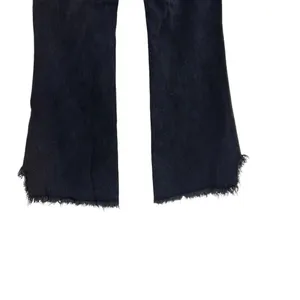 Free People Vintage Flared Jeans Black Ash‎ Denim Raw Hem Size 27 thumbnail 10
