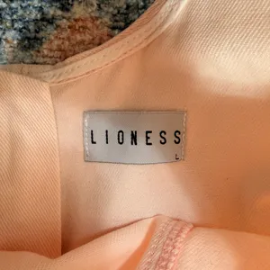 Lioness Pink Denim‎ Mini Dress Square Neck Sleeveless Bodycon Pastel Size L thumbnail 6