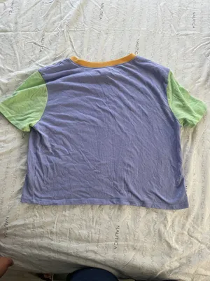Women Size Medium Multi Color Crop Tee thumbnail 2