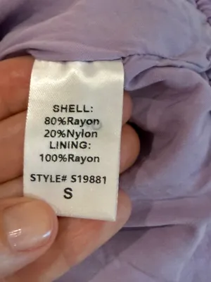 Mustard Seed Lavender Purple Puff Sleeve Crop Top Square Neck Size Small thumbnail 7