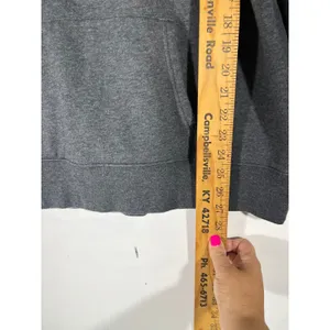 GAP 2012 Floral Logo Applique Pullover Hoodie Sweatshirt Women XXL Dark Gray thumbnail 3