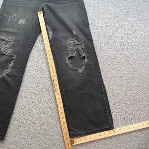 Forever 21 Premium 90s Fit Distressed Jeans Washed Black High Waist 27 Baggy thumbnail 4