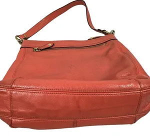 Coach Ashley Womens Leather Shoulder Bag In Red With Gold Accents thumbnail 7