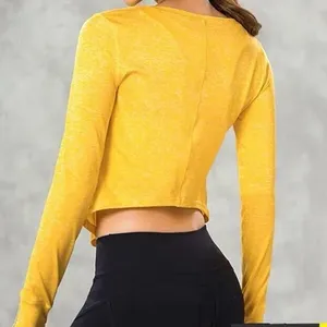 Women Long Sleeve Fitness‎ Gym Yoga Tops T Shirt Active Sports Gym Shirt Size XS thumbnail 2
