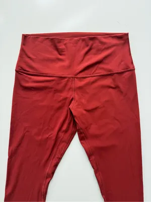 lululemon Align Ribbed High-Rise Pant 25" Cayenne Size 10 thumbnail 4