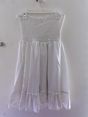 & Other Stories White strapless dress thumbnail 2