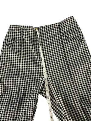 Anthropologie Maeve Gingham Capri Pants Women’s 4 High Rise Cropped Stretch thumbnail 9
