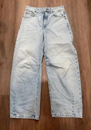 ZARA Wide Leg Light Wash Denim Jeans Womens EUR 34 USA 2‎ thumbnail 1