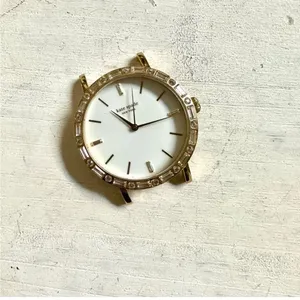 Kate Spade gold tone rhinestone watch face thumbnail 2