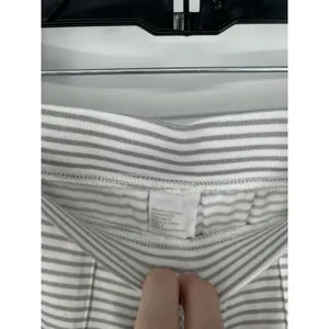 Softies Dream Jersey Grey Stripe Cap Sleeve Crew Tee Capri Matching Lounge Set S thumbnail 6