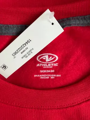 Athletic Works Red 2 Piece Sweat Suit  thumbnail 6